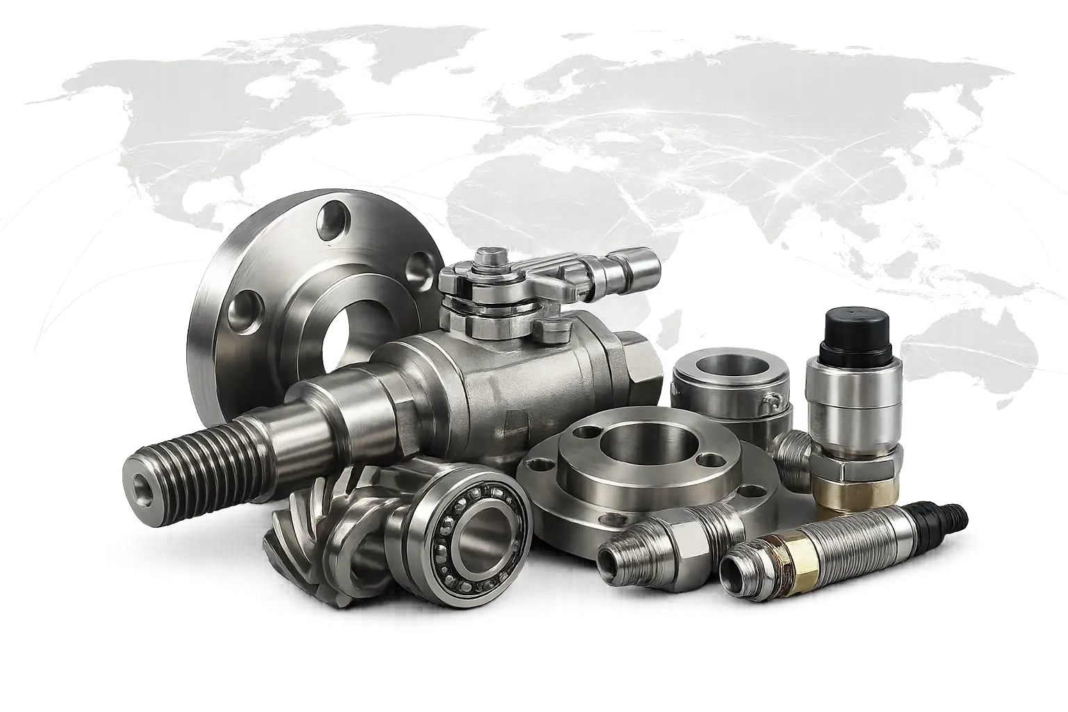 Industrial components — flanges, valves and mechanical parts